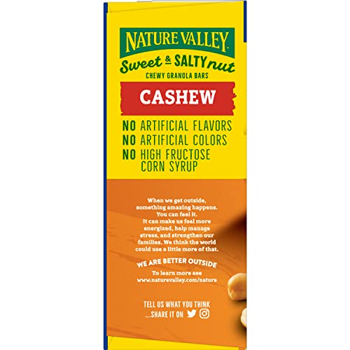 Nature Valley Granola Bars, Sweet and Salty Nut, Cashew, 12 ct, 14.4 OZ