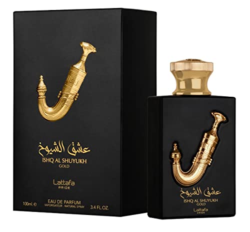 Lattafa Perfumes Pride Ishq Al Shuyukh for Unisex 2 Piece Eau de Parfum Gift Set (Gold + Silver) 3.4 Ounce/100 ml each