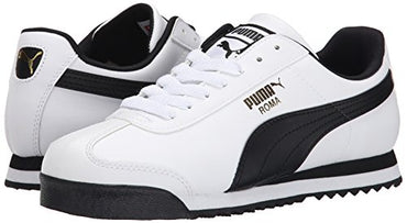 PUMA Men's ROMA BASIC Sneaker, white-black, 9