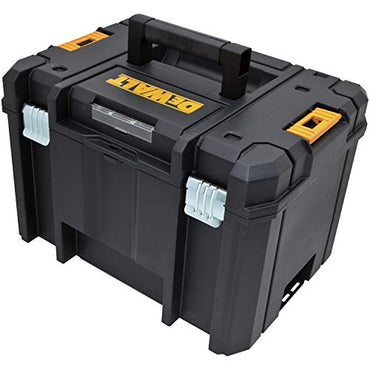 DEWALT TSTAK Tool Box, Extra Large Design, Removable Tray for Easy Access to Tools, Water and Debris Resistant (DWST17806)