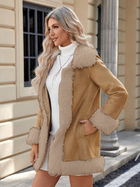 Super-Soft Glamorous Faux Fur Solid Coat - Stylish Long Sleeve Thermal Wear for All-Season Warmth - Perfect Womens Clothing for Fall & Winter