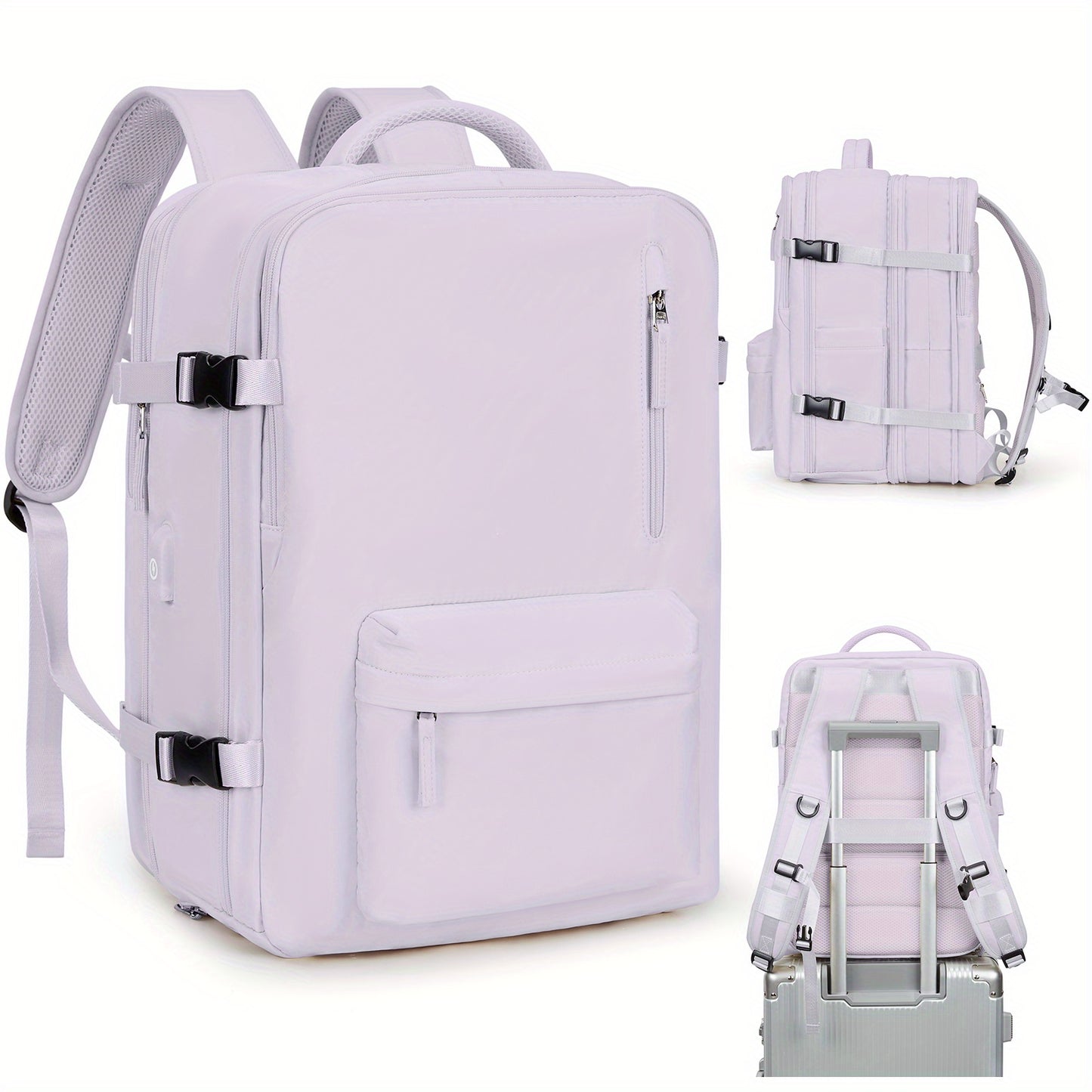 Large Capacity Multifunctional Leisure Backpack for Travel, with Dry Wet Separation Layer and Independent Shoe Compartment, and Anti-Theft Zipper Pocket, Lightweight and Portable, Suitable for Trave