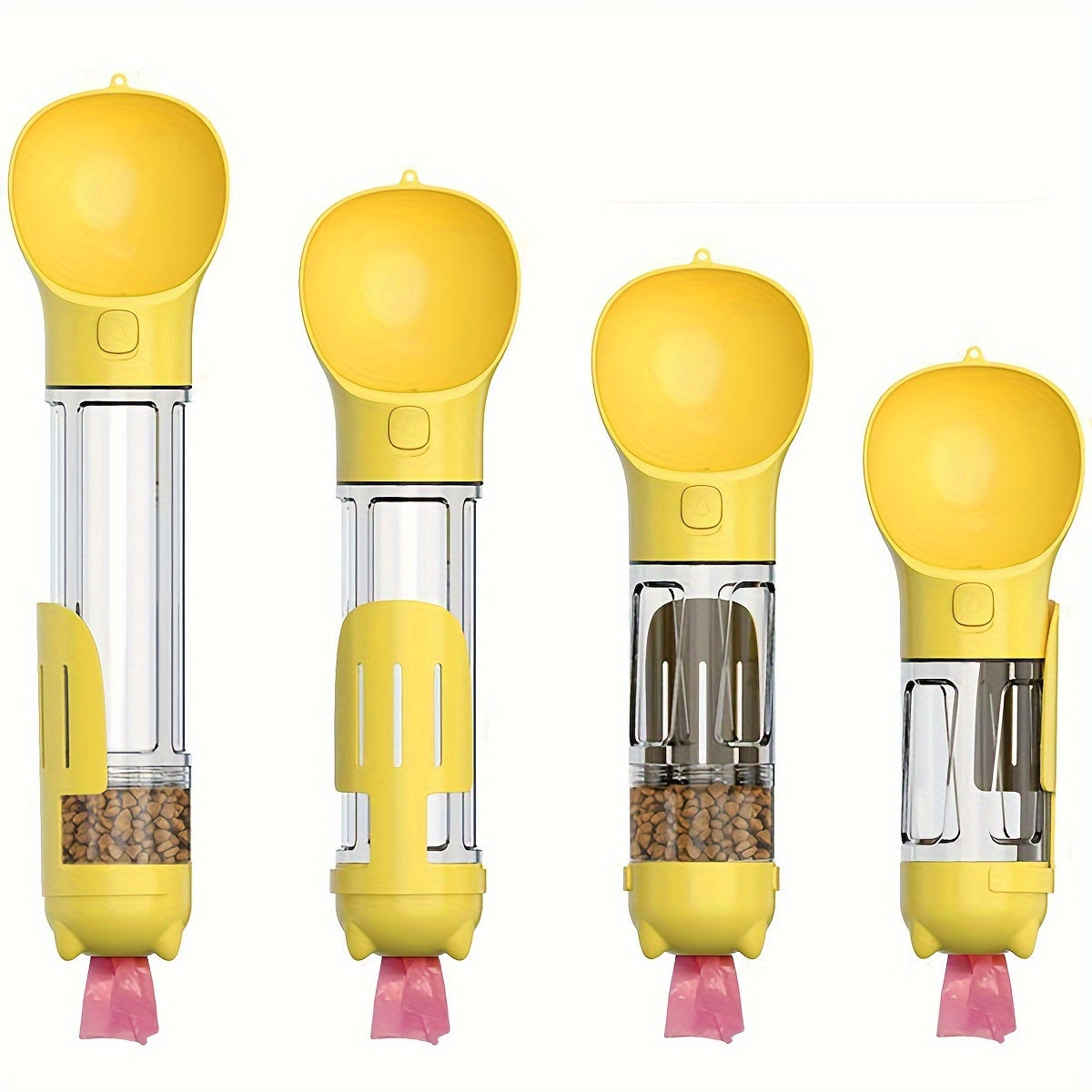 3 In 1 Portable Dog Water Bottle, Multifunctional Leak-Proof Pet Water Bottles With Food Container And Litter Shovel Design For Walking And Travel