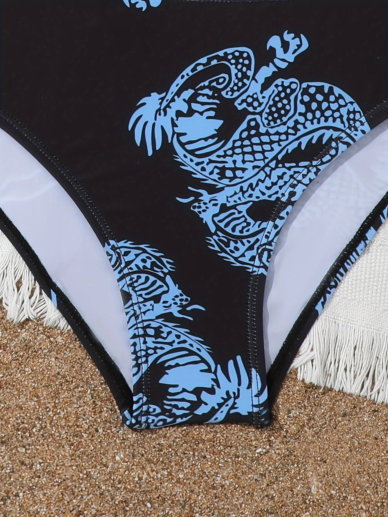 Trendy & Elegant Girls 3pcs Bikini Swimwear Set Comfy Bathing Suit Summer Clothes Beach