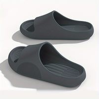 Mens Oversized Slippers - Ultra-Comfort Pillow Sole, Quik-Dry Eva, Odor-Eliminating - Versatile Beach to Home, Non-Slip Sandals
