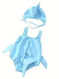 Toddler Boys Shark Swimsuit With Sponges Baby Bathing Suit With Sun Hat Baby Boy And Girl Swimsuit Kids Clothes Beach Vacation