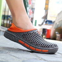 Men's Breathable Slip On Sandals, Comfy Non Slip Anti Odor EVA Summer Beach Walking Shoes, Men's Footwear