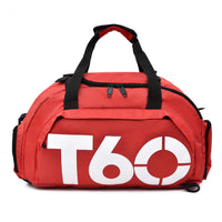 Large Capacity Duffle Tote Bag, Nylon Lightweight Luggage Bag With Shoe Compartment, Portable Travel Storage Bag Unisex Bag For Daily Use