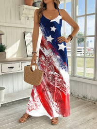 Digital Printed Women'S American Flag Camisole Style Sleeveless Vacation Commuting Leisure Travel Daily Business Gifts Party Style Elegant And Fashionable Spring/summer Women'S Dress