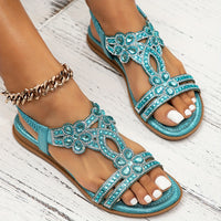 Shui Zuan Cool Sandals Women's 2023 New Plus Size Summer Slope With Fashion Lady Bohemian Fairy Wind With Skirt Shoes