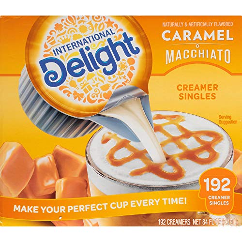 International Delight Caramel Macchiato Creamer - 192 per case.