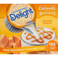 International Delight Caramel Macchiato Creamer - 192 per case.