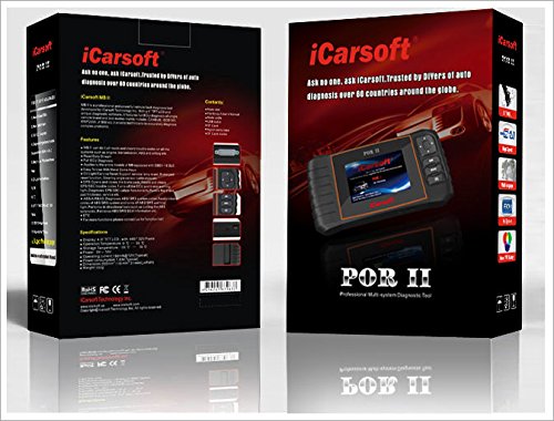 iCarsoft POR-II Porsche OBD-II Scanner Tool Multi-systems ABS SRS