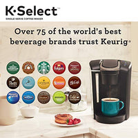 Keurig K-Select Single-Serve K-Cup Pod Coffee Maker, Matte Black