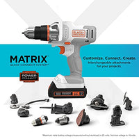 BLACK+DECKER 20V MAX MATRIX Cordless Combo Kit, 6-Tool, White and Orange (BDCDMT1206KITWC)