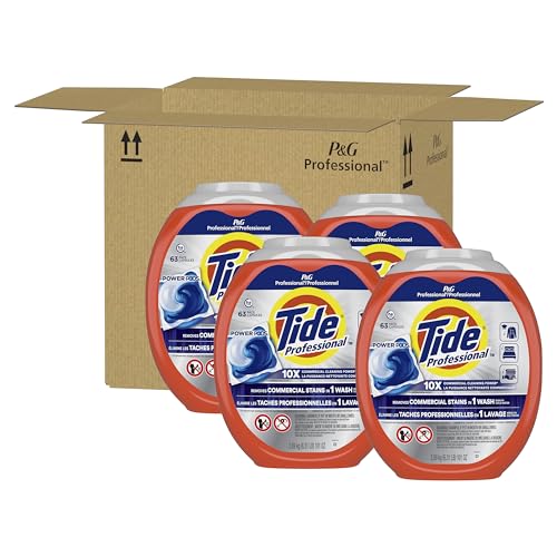 Tide Professional Commercial Power PODS Laundry Detergent, 63 Count (4 Count)