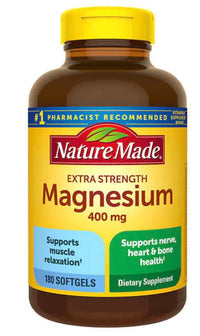 Nature Made Extra-Strength Magnesium 400 mg - 180 Softgels