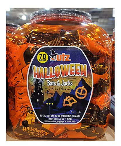 Utz Halloween Pretzel 70Count Net Wt 35 Oz, 35 Ounce (Pack of 1)