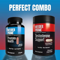 Weider Prime Testosterone Supplement for Men, Healthy , Support to Help Boost Strength and Build Lean Muscle, 120 Capsules