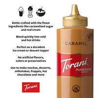 Torani Puremade Sauce, Caramel, 16.5 Ounces(Pack of 4)