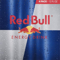 Red Bull Energy Drink, 12 Fl Oz Cans, (Pack of 4)