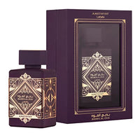 Lattafa Bade'e Al Oud 2-Piece Set for Unisex, (3.4 Oz Amethyst Eau De Parfum Spray + 3.4 Oz Oud for Glory Eau De Parfum Spray)