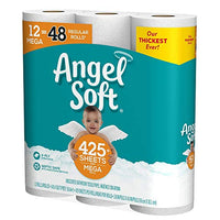 Angel Soft, Toilet Paper, 12 Mega Rolls, 12 Rolls