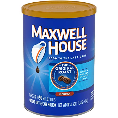 MAXWELL HOUSE Ground Coffee 11.5oz Bags Pack , Original Roast, 69 Ounce, (Pack of 6)