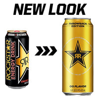 Rockstar Energy Drink, Throwback Edition: O.G., 16 Fl Oz (Pack of 12) - Packaging May Vary