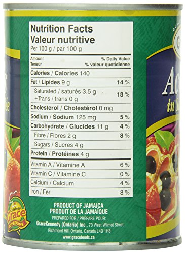 Grace Ackees in Salt Water Cans, 19 Ounce