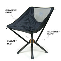 CLIQ Portable Chair - Lightweight Folding Chair for Camping - Supports 300 Lbs - Perfect for Outdoor Adventures