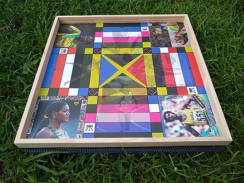 Jamaican Ludo Legendary Athletes Edition | 24in x 24in Board Game | Family Game Night Activity | Fun Easy Multi-Player Entertainment (Ludi/Ludy/Loodi)