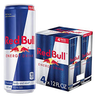 Red Bull Energy Drink, 12 Fl Oz Cans, (Pack of 4)