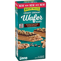 Nature Valley Crispy Creamy Wafer Bars, Peanut Butter Chocolate, 1.3 Oz, 20 Count