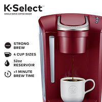 Keurig K-Select Single-Serve K-Cup Pod Coffee Maker, Vintage Red