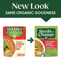 SEEDS OF CHANGE Organic Spanish Style Rice, Microwaveable Ready to Heat, 8.5 Ounce (Pack of 12)