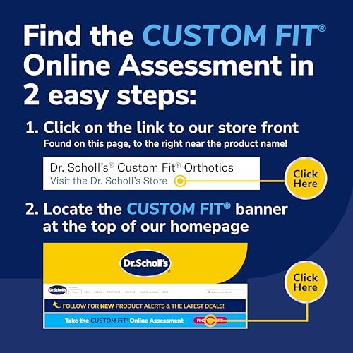 Dr. Scholl’s® Custom Fit® Orthotics 3/4 Length Inserts, CF 440, Customized for Your Foot & Arch, Immediate All-Day Pain Relief, Lower Back, Knee, Plantar Fascia, Heel, Insoles Fit Men & Womens Shoes