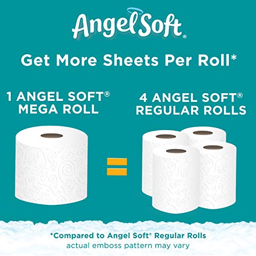 Angel Soft, Toilet Paper, 12 Mega Rolls, 12 Rolls