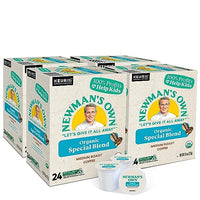 Newman's Own Organics Special Blend Keurig Single-Serve K-Cup Pods, Medium Roast Coffee, 96 Count (4 Packs of 24)