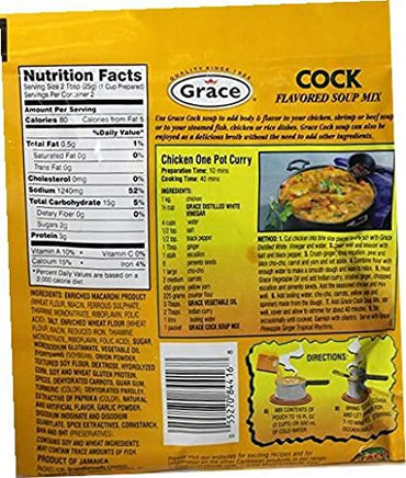 Grace Cock Soup Mix. 1.76 oz Pack of 3