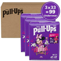 Pull-Ups Girls' Potty Training Pants, Size 4T-5T Training Underwear (38-50 lbs), 99 Count (3 Packs of 33)