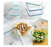 Snapware Pure Pyrex 18-Piece Glass Food Storage Set, 2.6, Clear