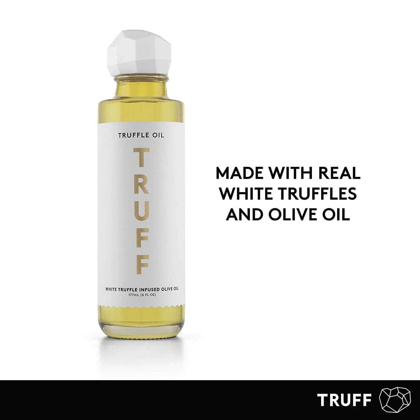 TRUFF Black and White Truffle Oil Combo Pack - Unique Flavor Experiences with Truffle, 2-Pack Bundle, 5.6 oz Bottles