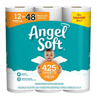 Angel Soft, Toilet Paper, 12 Mega Rolls, 12 Rolls