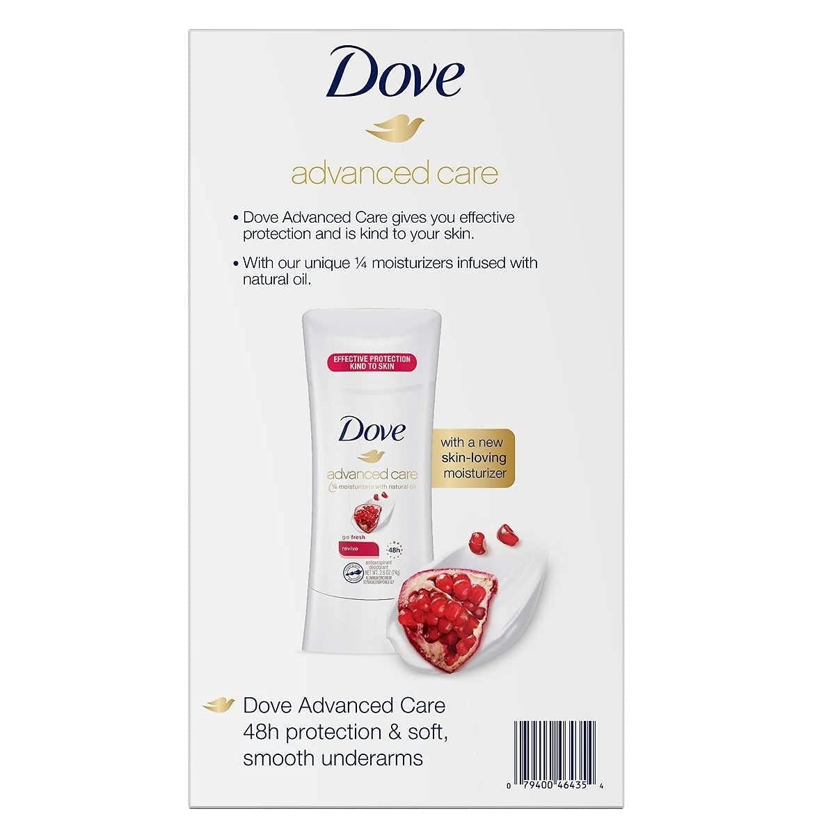 Dove Advanced Care Antiperspirant, 2.6 Ounce (Pack of 4)