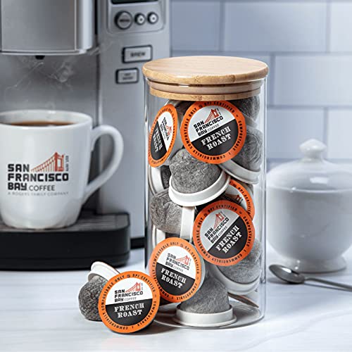 San Francisco Bay Compostable Coffee Pods - French Roast (100 Ct) K Cup Compatible including Keurig 2.0, Dark Roast