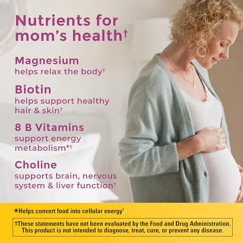 Nature Made Prenatal Vitamin Softgels + Choline Capsules, Folic Acid + DHA + Choline, 60 Prenatal Vitamins for Women, 60 Choline Supplements Capsules, 60 Day Supply