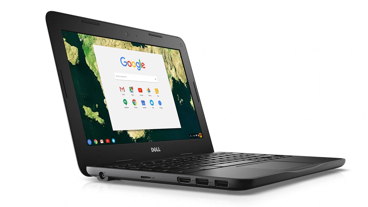 Dell Chromebook 3180 Laptop Computer, 11.6 Inch Laptop PC, Intel Celeron N3060, 4GB RAM, 16GB SSD, Web Camera, Wi-Fi, Bluetooth, HDMI, Chrome OS (Renewed)