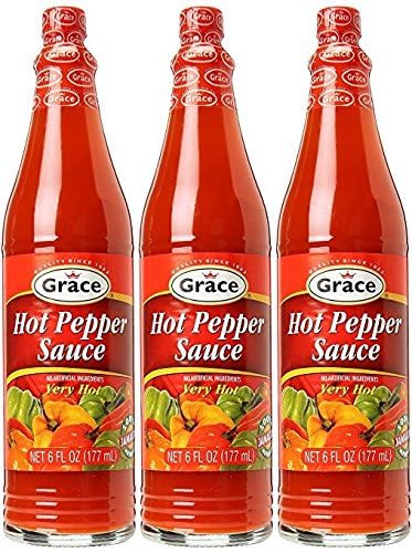 Grace Hot Pepper Sauce 6 FL Oz 3pk