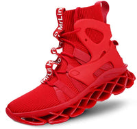 Hello MrLin Men's Running Shoes Non Slip Athletic Tennis Walking Blade Type Sneakers Hip Hop Red